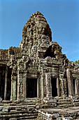 Angkor Thom - Bayon temple, second enclosure, towers of the East gopura 